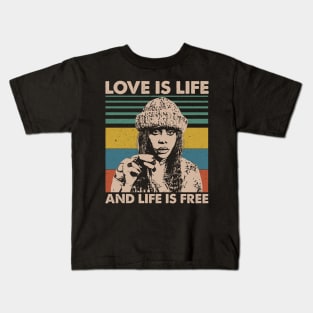 Erykah Badu - Love Is Life And Life Is Free Kids T-Shirt